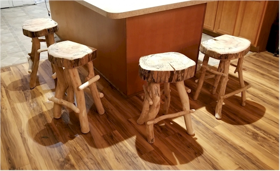 Spalted Sugar Maple Bar Stools