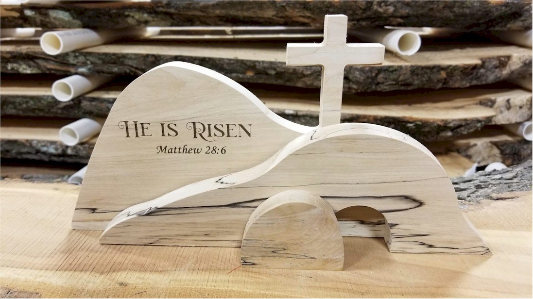 Spalted Sugar Maple Empty Tomb Set